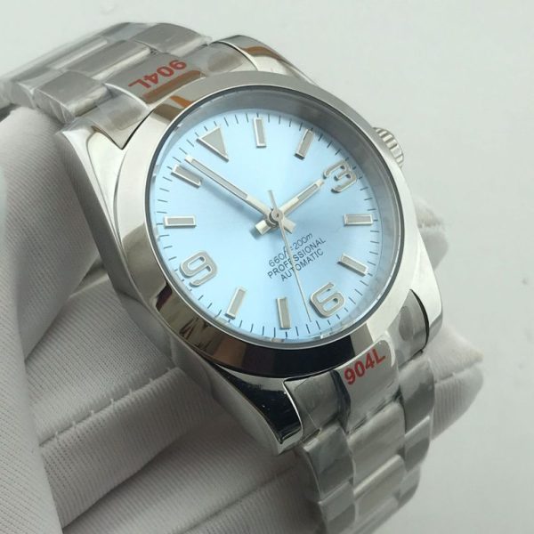 Seiko Explorer Ice Blue MOD