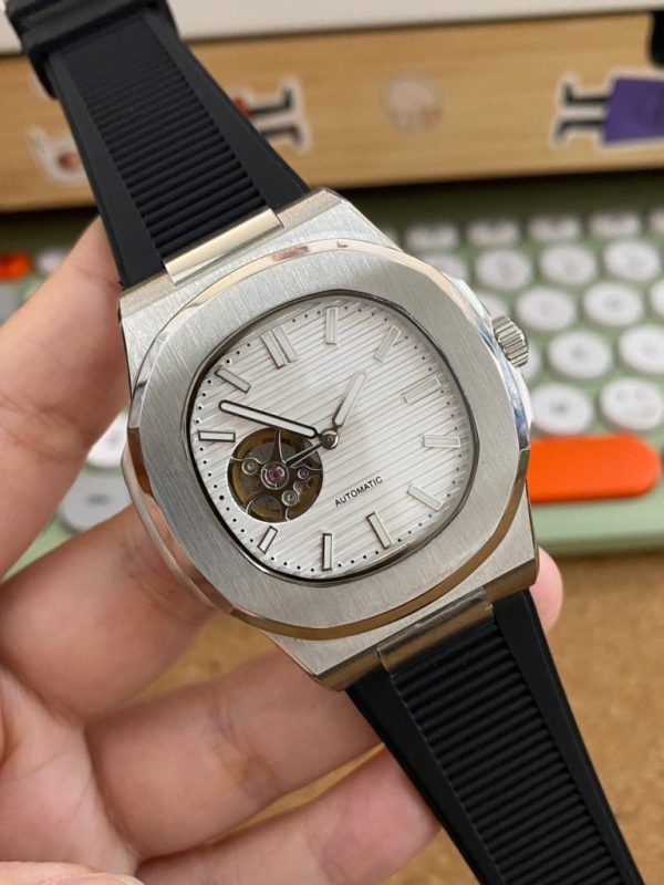 seiko nautilus rubber strap mod