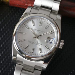 Custom Seiko Datejust Silver Dial MOD