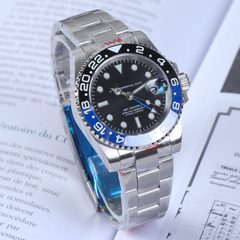 Seiko GMT MOD Batman NH34 2024 - Wristmodding