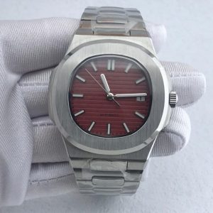 Custom Seiko Nautilus MOD Red Dial NH35