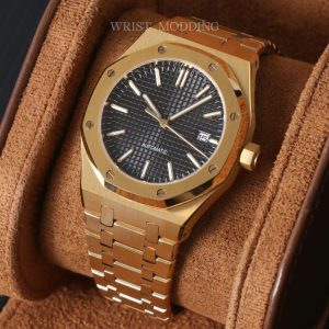 Custom Seiko Royal Oak Yellow Gold MOD