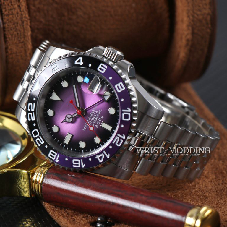 Custom Seiko GMT MOD Purple - Wristmodding