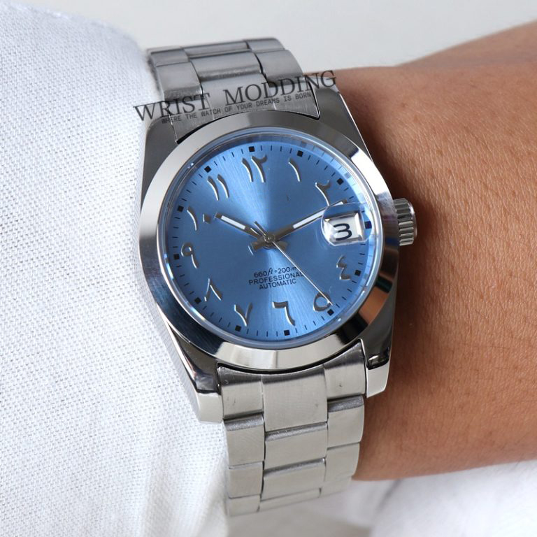 Seiko Arabic Dial MOD Datejust Tiffany - Wristmodding