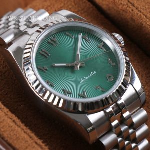 Seiko Arabic MOD Datejust Green Dial
