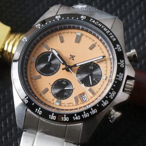 Custom Seiko MOD Speedtimer Salmon