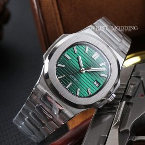 Custom Seiko Nautilus MOD Green Dial