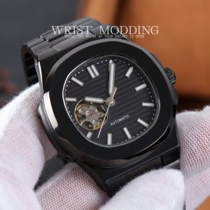 Seiko Nautilus MOD All Black Open Heart